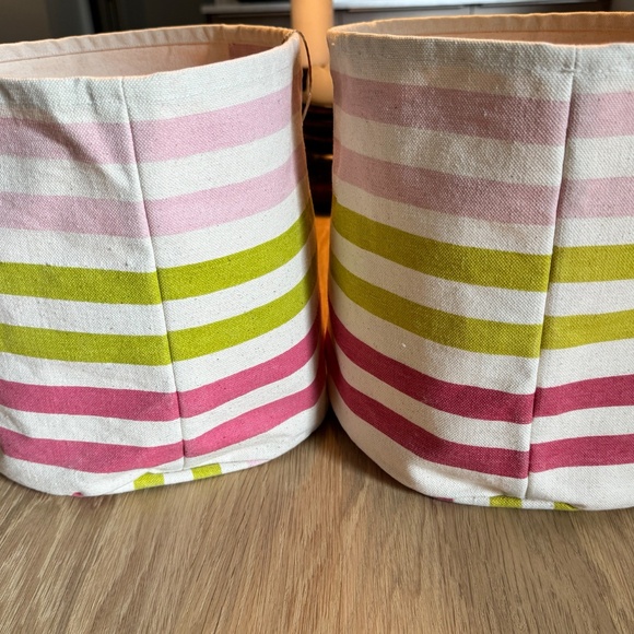 2 x Pehr Design Stripped Bin - Picture 4 of 6